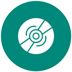 Compact Disk Vector Icon Design Illustration
