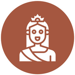Queen Vector Icon Design Illustration