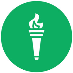 Fire torch Vector Icon Design Illustration