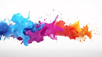 Obraz premium paint, color, splash, watercolor, art, ink, design, vector, splatter, grunge,