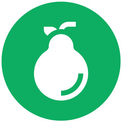Pear Vector Icon Design Illustration