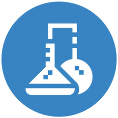 Chemical Experiment Vector Icon Design Illustration