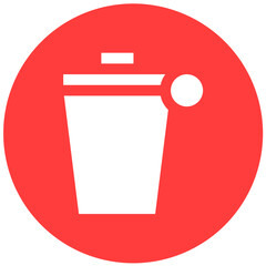 Bin Vector Icon Design Illustration
