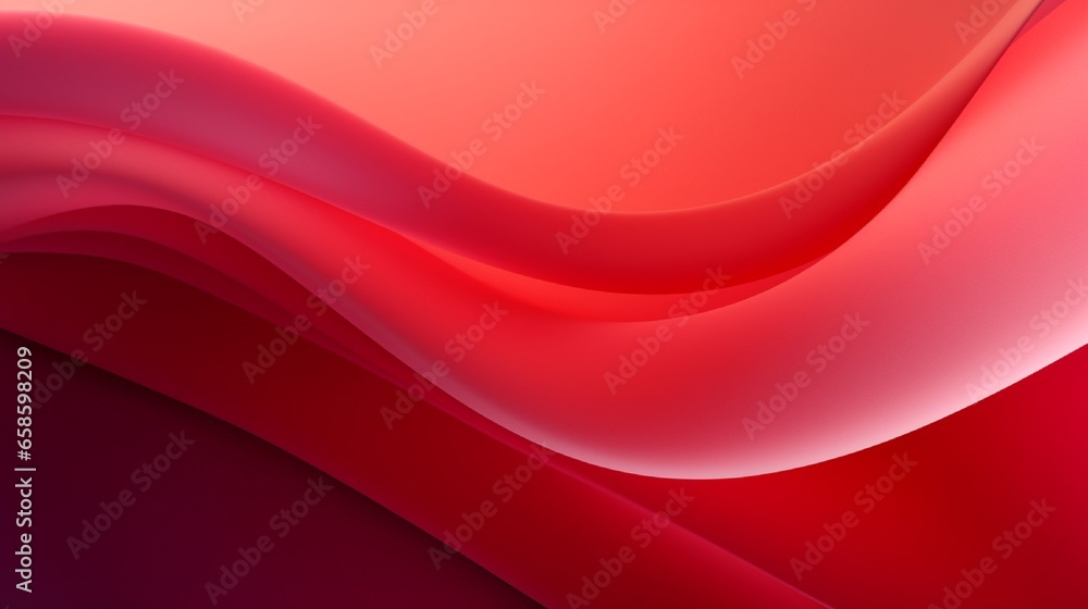 Poster abstract colored macro background, created with curved red paper sheets. curved lines and shapes and
