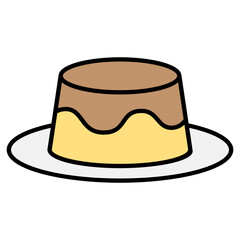 Egg pudding icon