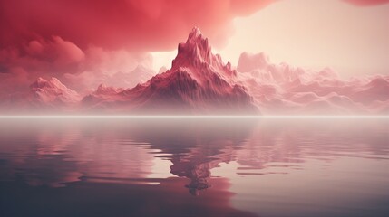 Abstract Background Concept Of Surreal Tranquility