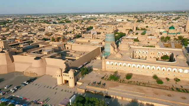 Itchan Kala and Kalta Minor Minaret in Khiva