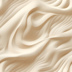 Obraz premium Seamless white sandy beach or desert sand dunes tileable texture. Boho chic light brown clay colored summer repeat pattern background. A high resolution 3D. Generative AI