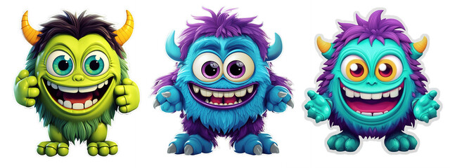 Cute Funny Monster Illustration