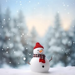 Naklejka na ściany i meble snow man