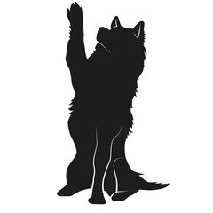 wolf silhouette