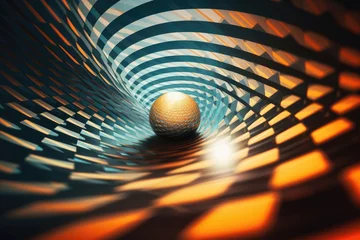 Rolgordijnen Hypnotic abstraction using sunlight and refraction © PinkiePie