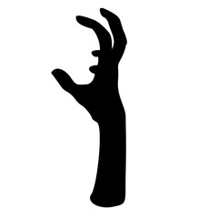 zombie hand shape