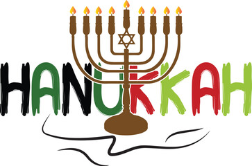 Hanukkah svg t shirt design vector eps.file