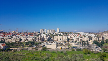 Fototapeta na wymiar Modiin, new city in Israel, city of future.