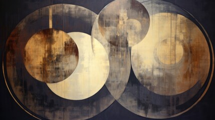 Lunar Luminance: Glowing moon phases on a dark canvas, representing the cyclical nature of emotions