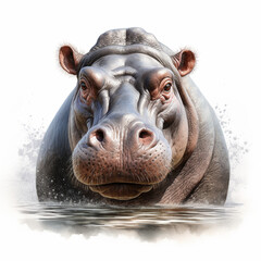 hippo portrait