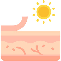 Vector Icon Day, Light, Dermatology, Sun, Epidermis, Healthcare