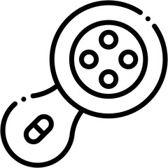 Vector Icon Facial Radiofrequency, Skincare, Skin Treatment, Dermatology, Beauty, Healthcare and Medical