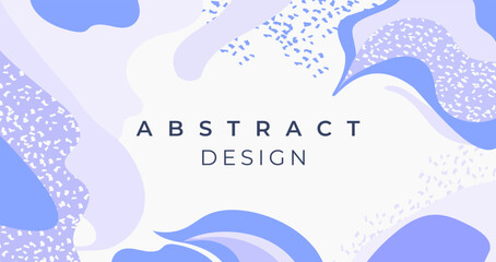 MoSimple blue minimal modern elegant abstract background design. Colorful trendy geometric forms, textures. Blue fluid shapes composition with trendy gradients. Vector illustration.