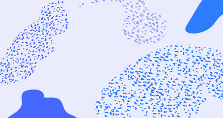 Obraz premium Simple blue minimal modern elegant abstract background design. Colorful trendy geometric forms, textures. Blue fluid shapes composition with trendy gradients. Vector illustration.