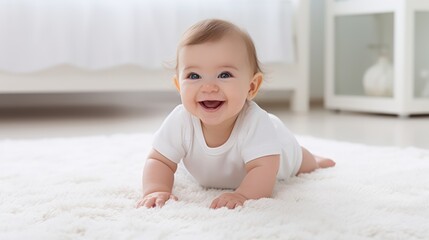 Beautiful smiling cute baby