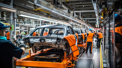 Efficient Car Manufacturing: Tools and Machinery Layout