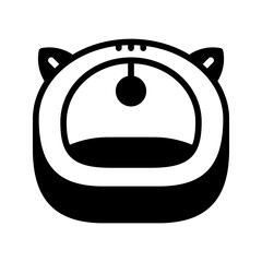 Cat pillow icon set style collection in line, solid, flat, flat line style on white background