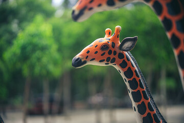 Statues or information about stone giraffes may represent artistic creations or important religious...