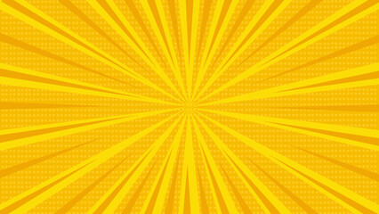 Abstract Yellow Comic Background