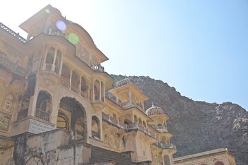 Fototapeta premium Galtaji Temple Jaipur, Rajasthan, India