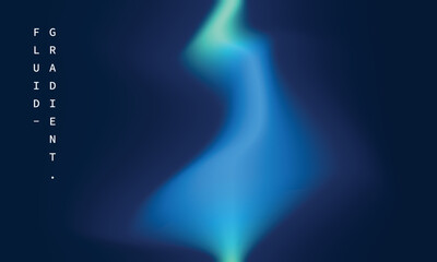 Blue fluid gradient mesh background template copy space. Wavy and liquid backdrop design for poster, banner, presentation, cover, magazine, or brochure.
