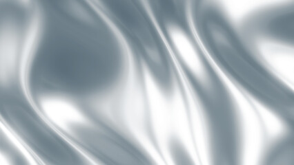 Liquid chrome waves background, shiny and lustrous metal pattern texture 3D  illustration.