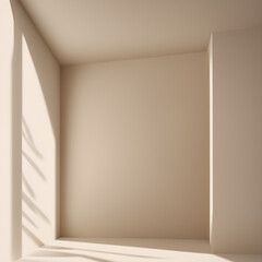 empty room with white window