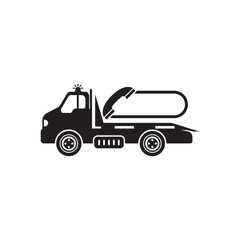 Tow car icon logo vector illustration design template