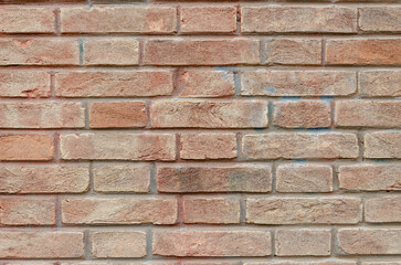Grunge brick wall of an ancient Venetian building for your background. Italian architecture and heritage.