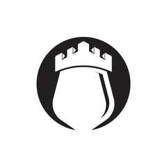 Castle Logo vector icon illustration design