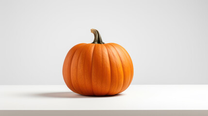 Pumpkin isolated on white background. 3d render illustration.