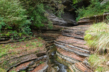 The Brent de l’Art, a natural rock formation resembling a canyon located in Sant’Antonio di...