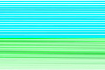 Poster Abstract minimalist artwork with horizontal stripes pattern. "Lush green land and blue sky" printable vector design.  © Khaswandi