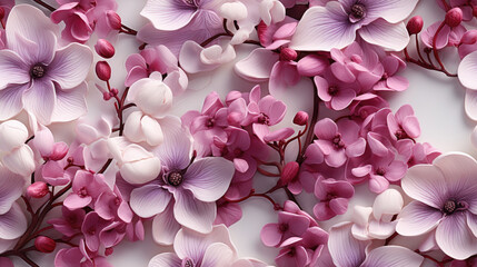 Obraz premium Seamless Floral Patten of Orchids