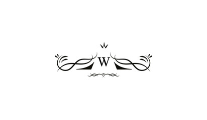 Luxury Royal Wings Logo W