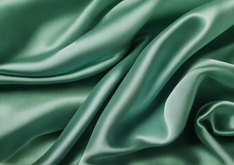 Obraz premium green satin background