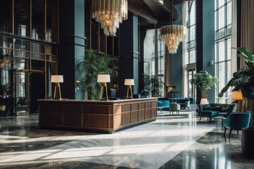Step into the world of luxury and modern comfort as you enter the hotel lobby. With its elegant...