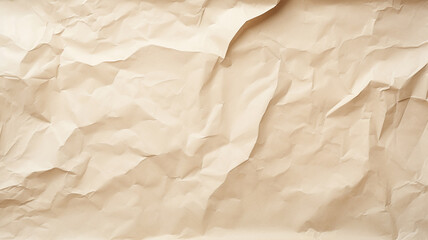 Fototapeta premium Brown crumpled paper texture for background