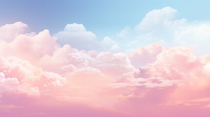 clouds are pastel gradient abstract sky background - obrazy, fototapety, plakaty
