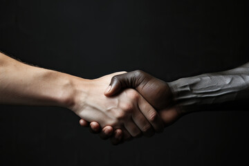 Unity in Diversity: A Symbolic Handshake,handshake between two people