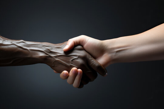 Unity in Diversity: A Symbolic Handshake,handshake between two people
