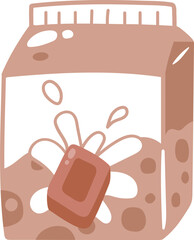 Chocolate milk illustration
