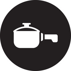 Obraz premium saucepan glyph icon
